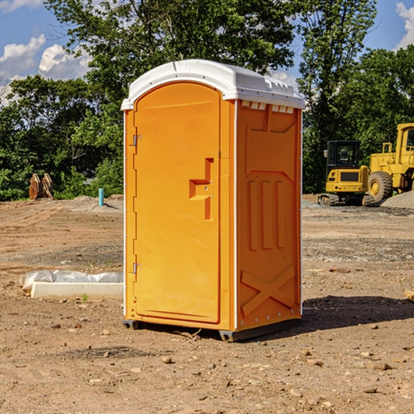 portable toilets at a wedding in North VA